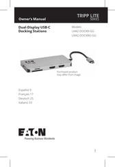 Eaton TPIPP-LITE U442-DOCK8-GG Manual Del Propietário