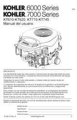Kohler KT735 Manual Del Usuario