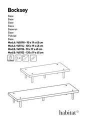 Habitat Bocksey Manual De Instrucciones