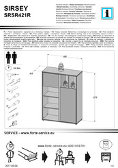 Forte SIRSEY SRSR421R Instrucciones De Montaje