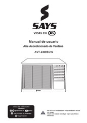 SAYS AVT-2400SCW Manual De Usuario