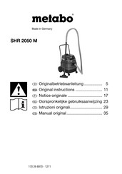 Metabo SHR 2050 M Manual Original