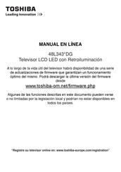 Toshiba 48L343 DG Serie Manual En Linea