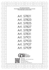 Gessi 57831 Instrucciones De Instalación