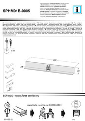 Forte SPHM01B-0005 Instrucción De Montaje