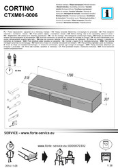 Forte CORTINO CTXM01-0006 Instrucción De Montaje