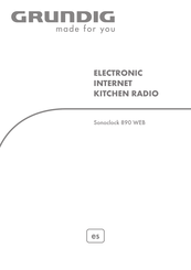 Grundig Sonoclock 890 WEB Manual Del Usuario