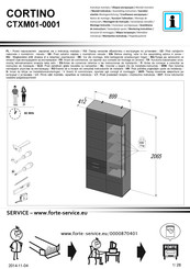 Forte CORTINO CTXM01-0001 Instrucción De Montaje