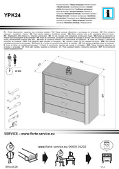 Forte YPK24 Instrucción De Montaje