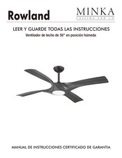 Minka Rowland 84080 Instrucciones