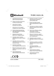 EINHELL TP-DWS 18/225 Li BL Manual De Instrucciones Original