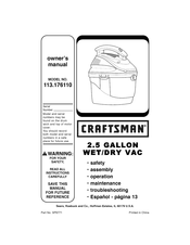 Craftsman 113.176110 Manual De Instrucciones