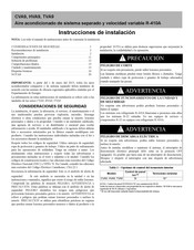 Carrier CVA9 Instrucciones De Instalación