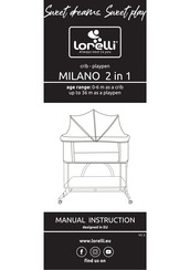 Lorelli MILANO Instrucciones De Uso