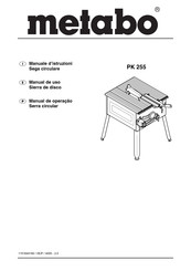 Metabo PK 255 Manual De Uso