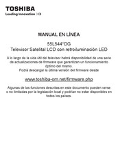 Toshiba 55L544 DG Serie Manual En Linea