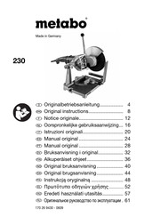 Metabo 230 Manual Original