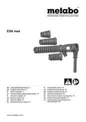 Metabo ESA max Manual Original