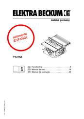 Metabo Elektra Beckum TS 250 Manual De Uso