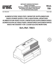 Urmet 789/3 Manual De Instrucciones