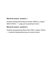 Bosch Aerotwin AR801S Manual De Usuario