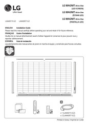 LG MAGNIT All-in-One LAAA015-G2 Guia De Instalacion