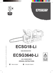 Erbauer ECSG18-Li Manual Original