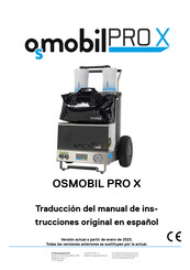 VF Reinigungstechnik OSMOBIL PRO X Traduccion Del Manual De Instrucciones Originales