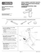 Delta Kami 581LF Instrucciones De Instalación