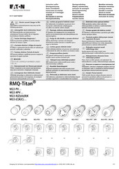 Eaton RMQ-Titan M22-XZK Instrucciones De Montaje