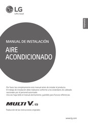 LG multi V ARUN360LTE4 Manual De Instalación