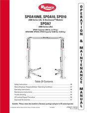 Rotary Shockwave 2000 Serie Manual De Operación Y Mantenimeinto