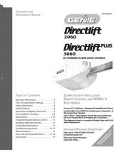 Genie Directlift PLUS 3060 Manual De Funcionamiento Y Mantenimiento