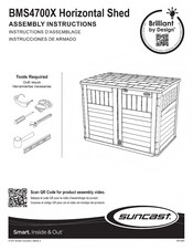 Suncast Stow-Away BMS4700X Instrucciones De Armado