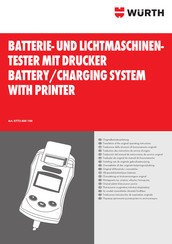 Würth 0772 800 Traducción Del Manual De Instrucciones De Servicio Original