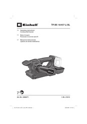 EINHELL TP-BS 18/457 Li BL Manual De Instrucciones