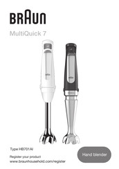 Braun MultiQuick 7 MQ7035I WH Manual Del Usuario