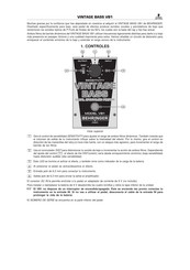 Behringer VINTAGE BASS VB1 Guia De Inicio Rapido