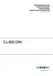 Xylem WTW Ca 800 DIN Instrucciones De Operación