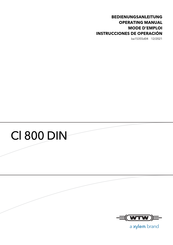 Xylem WTW Cl 800 DIN Instrucciones De Operación