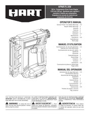 Hart HPNR75 Manual Del Operador