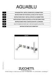 ZUCCHETTI AGUABLU ZA5745 Instrucciones Para La Instalación