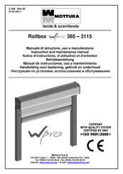 Mottura Rollbox 385 Manual De Instrucciones, Uso Y Mantenimiento