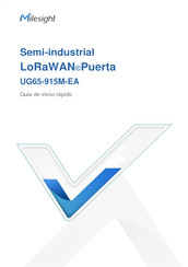 Milesight LoRaWAN UG65-915M-EA Guia De Inicio Rapido