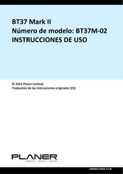 Planer BT37 Mark II Instrucciones De Uso