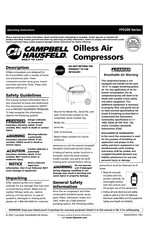 Campbell Hausfeld FP2200 Serie Instrucciones Para La Operación