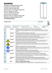 Siemens 8PQ9802-7AA00 Instructivo