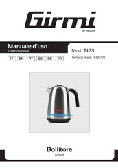 Girmi HHB8709 Manual Del Usuario