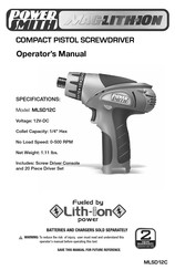 POWER SMITH MAGLITHION MLSD12C Manual De Operario