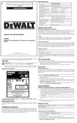 DeWalt DW0851 Manual De Instrucciones